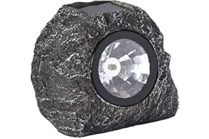 Pack of 4 Smart Garden Solar High Performance Super Bright 3 Lumen Spotlight Garden Path Granite Rock