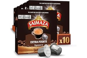 Saimaza Café Extra Fuerte Espresso 11 - 200 cápsulas de aluminio compatibles con máquinas Nespresso (R)