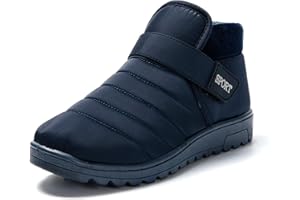 JOMIX Zapatillas Casa Hombre Invierno Calientes Pantuflas Hombre Cerradas de Felpa Botas Hombre con Cierre Zapatillas Hombre Casa Interior Exterior
