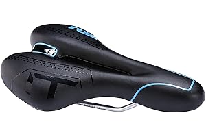 Zhiqiu - Sella da uomo o donna con cuscinetto e zona centrale impermeabile, morbida e traspirante, design ergonomico, per mountain bike, bici da strada e bici pieghevoli