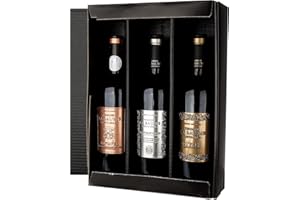 LA GRANDE VINOTHÈQUE Coffret Cadeau Heavy Metal - Terroir La Baume Saint-Paul 3 bouteilles de vin rouge 1x Fitou, 1x Minervois, 1x Côtes du Roussillon - Origine : France (3 x 0,75 l)