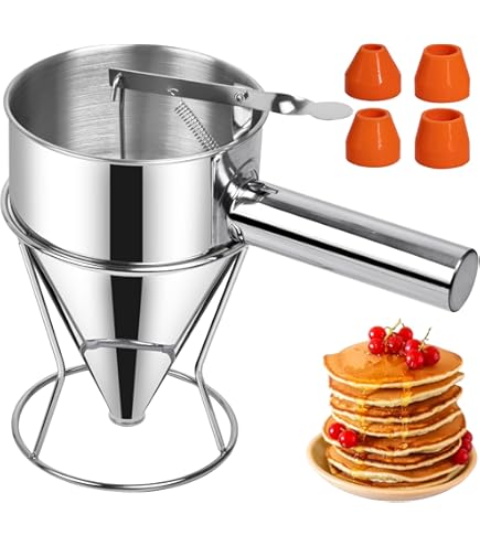 Lacor 67150 18/10 stainless steel dosing funnel with lever system for adjustable flow rate, 2.00 l