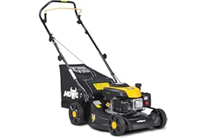 Mowox® PM 4030 P Benzin-Rasenmäher, zentrale Höhenverstellung, Schnittbreite 40cm, 50 L Fangsack mit Füllstandsanzeige, leicht zu montieren, TÜV/GS