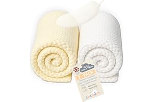 Soft Touch Baby Blanket for Newborn, Supersoft Waffle Blankets for Newborn Baby Boys and Girl Blanket. Car Seat, Pram, Cots 0-2 Years. 75 x 100cm (2-Pack)