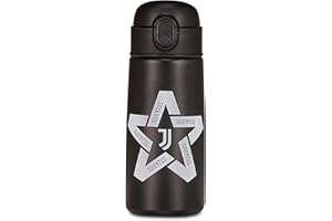 Seven Juventus Borraccia Termica, Nero, Mantenimento Temperatura fino a 24h, Borraccia Asilo, Scuola Elementare e Tempo Libero, Bambino Calcio