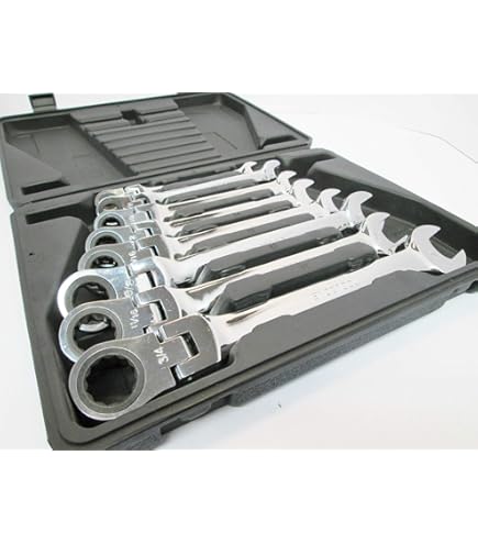 Sleutel Set Met Opbergrol Bergen Imperial SAE AF Lot De 6 Clés à Pipe 1/4'' 12 Tailles Open Einde En Ringsleutel