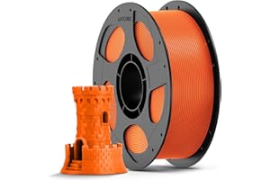 ANYCUBIC Filament PLA de 1,75 mm pour Imprimante 3D, Précision Dimensionnelle +/- 0.02mm, Enroulement Soigné Bobine de 1KG Filament, Orange
