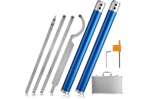 VORXEON Carbide Wood Turning Tools for Lathe with 2Pcs 11 Inch Removable Aluminium Handles