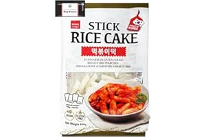 Wang Korean Stick Rice Cake, Gluten Free Tteokbokki Vegan & Soy Sauce 8ml- 600g