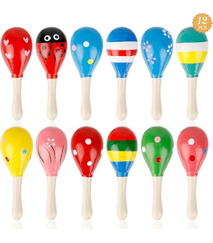Lot De 10 Tambourins Ronds 15 Cm - Pour Enfants, éveil Musical, Karaoké - Peau De Mouton, Anneau Bois, Cymbales Acier