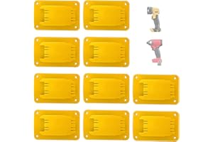AKOCIRE 10 Packs Tool Holder Compatible with Dewalt 18V & Milwaukee M18 Tools Wall Mount Storage Rack Drill Tools Fixing Bracket on Wall Bench with Screws