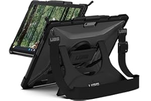URBAN ARMOR GEAR Plasma Housse pour Microsoft Surface Pro 9 Coque [Certifiée Designed for Surface, Dragonne & Bandoulière, Type-Cover Compatible, Fonction Stand, Surface Pen Support] Ice