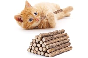 Nobleza - Palitos de Catnip para Gatos, Palitos de Hierba Gatera, Masticar Palos Gato, Juguetes para Gatos Morder, Hierba Gatera Juguete, para Cuidado Dental en Gatos, contra la Halitosis, 30Pcs
