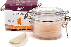 Ardaraz Discos de Renovación Celular con Acido Glicolico e Ascórbico. Impregnados en tónico antimanchas facial. Peeling químico facial suave de uso diario. 50 discos de algodón