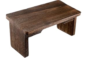 IGNPION Meditationsbank, faltbar, aus Holz, Yoga-Hocker, tragbar und praktisch für Yoga, Meditation, Teezeremonie (40 x 20 x 20 cm)