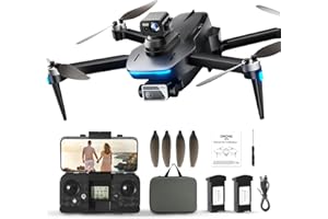 HYTOBP S162 Drone with Camera 4k HD, GPS Drone for Beginners, 90° Adjustable Motorized, Automatic Return, Gesture Photo/Video, 5G WiFi Transmission, Gifts for Boys(Black)