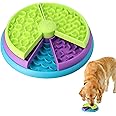 Dog Slow Feeder Bowl, Layers Interactive Dog Puzzle Game Dog Brain Games Feeder, Dog Puzzle Slow Feeder Toy for Small Medium Size Dogs, 26×26×7.5cm