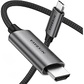 Mikrava USB C HDMI Kablo (4K@60Hz,2K@120Hz,1080P@165Hz) HDR HDCP Type C to HDMI 2.0 [Thunderbolt 5/4/3, DeX Mode Uyumlu], iPh