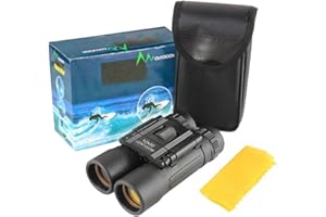 YUSHENG Jumelles Compactes 12X30 Jumelles pour Enfants, Adultes, Petits Et Légers, Coque en Caoutchouc, Jumelles Pliantes De Poche pour Voyages en Plein Air, Observation des Oiseaux, Visites Touristique