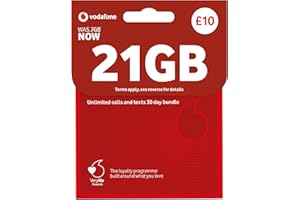 LOVE 2 SURF Vodafone SIM Card UK PREPAID PAYG £10 Bundle -7GB + (14GB FREE DATA every month for 3 months with regular top ups (Promotion request deadline of 19.01.2026) - Love2surf RETAIL PACK
