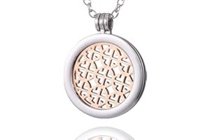 Morella Damen Halskette 70 cm Edelstahl und Anhänger mit Coin 33 mm in Schmuckbeutel