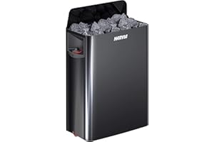Harvia Sauna Stoves The Wall Black Steel (Control Unit: Built-in, 6.0 kW)
