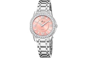 LOTUS Reloj Mujer Analógico de Acero Inoxidable 316l Plateado - Movimiento de Cuarzo - Cristal Mineral de Alta Resistencia - Resistente al Agua 5 ATM - Special Prices 18887/2