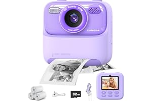 masterbee Sofortbildkamera, Kinderkamera Geburtstagsgeschenke für Mädchen und Jungen, Digitalkamera Kinder Spielzeug, 1080P HD Video, Geschenk Mädchen, Geschenk Jungen 3 bis12 Jahre