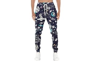HUGLAZY 80s 90s Sweatpants for Men