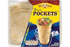‎OLD EL PASO Old El Paso Weizen Tortilla Pockets Mexikanische Wraps mit Boden, 223 g