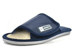 JOMIX Zapatillas Casa Hombre Abiertas Pantuflas Hombre Zapatillas Hombre Casa con Banda Ajustable Chanclas Anatómicas para Todo el Año