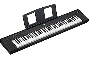 Yamaha NP-35 Piaggero Keyboard Cyfrowy z 76-Klawiszową Klawiaturą Graded Soft Touch w Stylu Fortepianu i 15 Brzmieniami Instrumentalnymi, Lekki i Przenośny