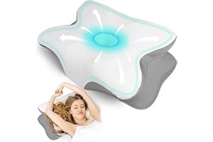 Enighs Orthopedic Memory Foam Pillow Slow Rebound Soft Memory Bed Sleepping Pillows for Side Back Sleeper Neck Pain Soft Relax Cervical