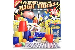Marvin's Magic - Kids Magic Set - With Wand, Card Tricks and More - Kids Toys, Games, Family Games for Age 6, 7, 8, 9, 10+ - Box of 225 Magic Tricks