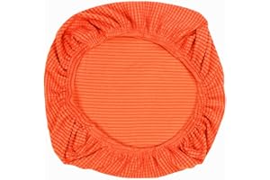 ‎YIKKO Yikko Elastic Stretch Spandex Chair Seat Covers Protective Covers Washable Fit for Office Chairs, Dining Room Chairs, Bar Wedding Party Decor (1, Orange)