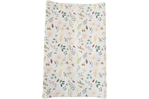 The Gilded Bird Wedge Baby Changing Mat w/Raised Sides, Change Pad, 69cm x 44cm, Extra Thick, Wipeable (Wild Bee)