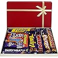 Cadburys Chocolate Hamper Box with Dairy Milk, Twirl, Wispa,Flake Perfect for Last Minute Birthday Gifts and Special Occasions