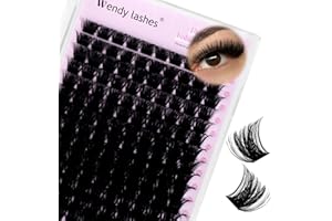 WENDY LASHES Cluster Lashes D Curl Individual Eyelashes 200D Mixed 10-18mm Natural Lash Individual Clusters Reusable DIY Lash Extension at Home(200D-0.07-D-1018)