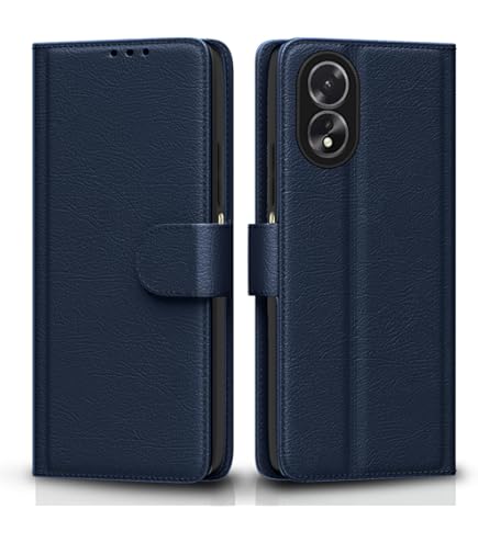 Jkobi Flip Cover Case for Oppo A38 | Oppo A18 (Stitched Leather