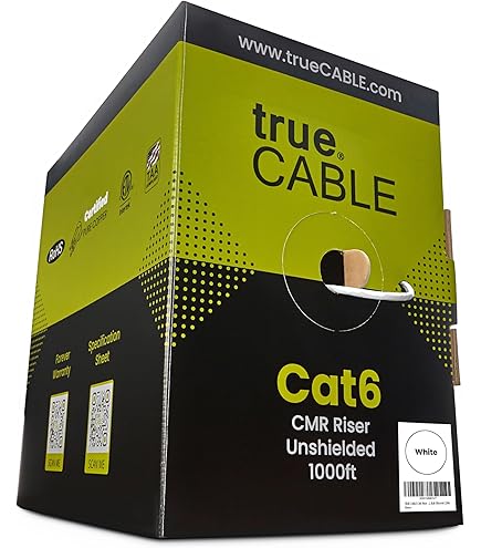 Panduit PUR6AV04BU-G Copper Cable, Cat 6A, 23 AWG, U/UTP, CMR