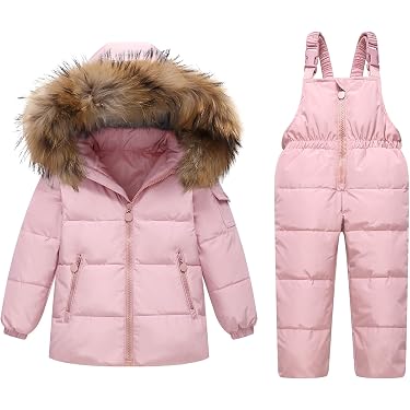 Combinaison De Neige Pour Enfant - Pantalon D'hiver Rembourré Chaud, Bretelles Réglables, Idéal Pour Jouer Dans Le Froid - 2