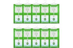 HFDONGL 10 Packungen 100g Hänge-Luftentfeuchter Entfeuchter Schrank Luftentfeuchter Beutel zum Hängen Moistureproof Desiccant Bag