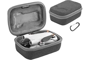 iEago RC Mini 3 Pro Custodia da Trasporto Drone Impermeabile Borsa da Viaggio Rigida Portatile Bag Anticollisione Protettiva Case con Moschettone per DJI Mini 3 Pro Droni Accessori, Grigio