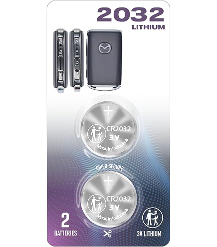 CR2025 Key Fob Battery Replacement For Mazda (2009-2020) - 3, 6, CX-3, CX-5, CX-9, MX-5 Miata - Pack Of 2 With Tool