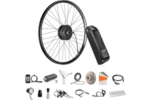 VARSTROM SUTTO EBike Kit de Conversión de Bicicleta Electrica 36V 250W Trasera Motor de Buje para Bicicleta 27,5" Rueda Trasera Flywheel Rueda Libre Versión con Pantalla LCD