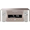 Marantz X-MCR612 HiFi Amplifier, Bluetooth Receiver, CD-Player, DAB+ Radio, Music Streaming, HEOS Multiroom, AirPlay2, Google Assistant/Siri/Alexa Compatible, 2 TV-inputs - Silver/Gold, T1SG