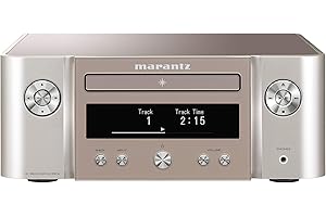 Marantz Melody X MCR612 HiFi Amplifier, Bluetooth Receiver, CD-Player, DAB+ Radio, Music Streaming, HEOS Multiroom, AirPlay 2, Google Assistant, Siri, Alexa Compatible, 2 TV Inputs - Silver-Gold