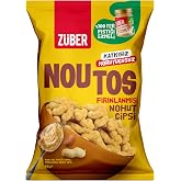 Z&uuml;ber Noutos%100 Fıstık Ezmeli Nohut Cipsi 55g x 15 Adet
