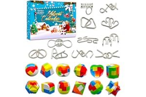 BIDER Adventskalender 2025 Kinder Jungen Mädchen Erwachsene Männer Adventskalender Teenager Jugendliche Junge Jungs 10 11 12 13 14 8 6 7 9 Jahre Weihnachtskalender 3D Puzzle Rätsel Knobelspiele Weihnachten
