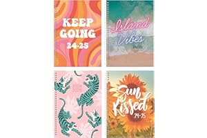 ORBITRON Academic Diary 2024-2025 - A5 Week to View Diary Beautiful Hardcover with 4 Patterns Random